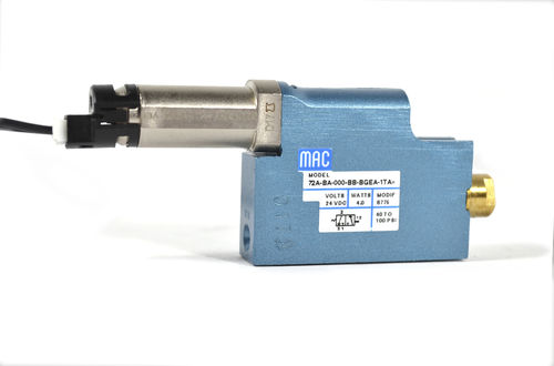 Пневматический распределитель с заслонкой - 72 series - MAC Valves - управление от соленоида / с контролируемым приводом / 3/2 каналов