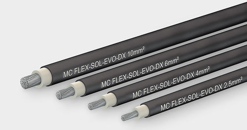 Электрический кабель питания - Flex-Sol-Evo series - Stäubli Electrical Connectors AG - изолированный / для фотогальванического оборудования / с изоляцией из полиолефина