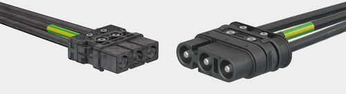Соединитель для источника электропитания - RobiFix mini - Stäubli Electrical Connectors AG - плоский / с блокировкой / быстрый