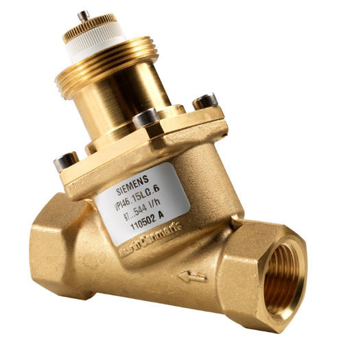 Клапан с вентилем - VPI46.15L0.2 - Siemens Building Technology HVAC Products - гидравлический / для контроля / для воды