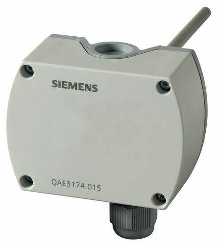 Датчик температуры Pt1000 - QAE3174.015 - Siemens Building Technology HVAC Products - 4-20 мА / G 1/2 / IP65