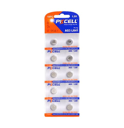 Щелочной аккумулятор - AG3/LR41 - Shenzhen PKCELL Battery Co. Ltd - круглый / для использования в медицине / CE