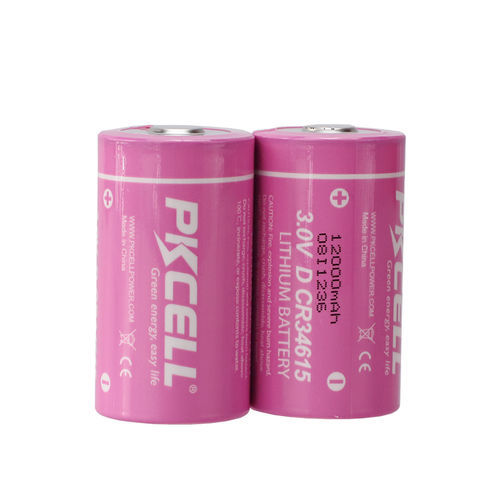 Литий-диоксид марганцевый аккумулятор - CR34615 - Shenzhen PKCELL Battery Co. Ltd - цилиндрический / 3 V / IEC