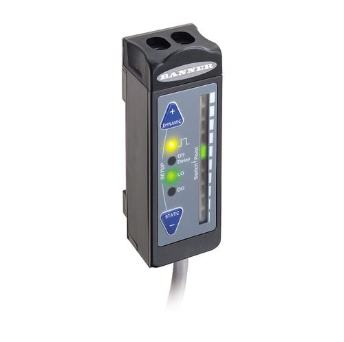 Прямоугольный фотоэлектрический обнаружитель - R55F SERIES COLOR CONTRAST FIBER OPTIC - BANNER ENGINEERING CORP. - инфракрасный / с белым светом / RGB