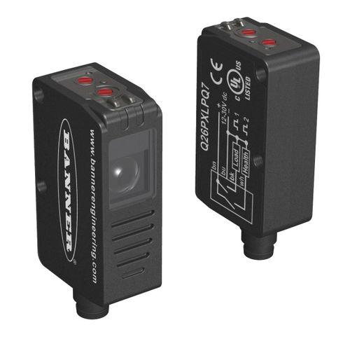 Прямоугольный фотоэлектрический обнаружитель - Q26 SERIES CLEAR OBJECT SENSOR - BANNER ENGINEERING CORP. - красный свет / компактный / поляризованный