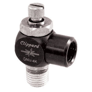 Игольчатый клапан - GNV series - Clippard - пневматический / компактный / двунаправленный