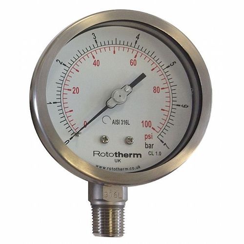 Манометр со шкалой - RPG series - British Rototherm Co. Ltd - резьбовой / NPT 1/4 / NPT 1/2