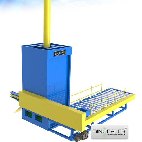 Упаковочный пресс для бочек - SVB2-MD-400A - SINOSPECT INDUSTRIAL CO.,LTD - вертикальный / с фронтальной загрузкой / автоматический