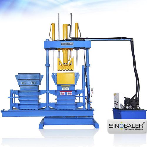 Упаковочный пресс для текстиля - SVBT2-L2C-400 - SINOSPECT INDUSTRIAL CO.,LTD - вертикальный / с загрузкой сверху / высокая плотность