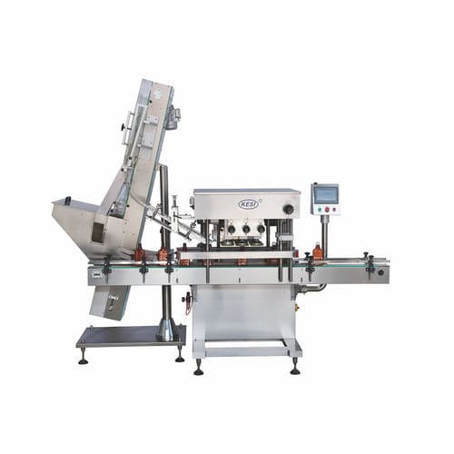 Линейная укупорочная завинчивающая машина - ZXG150 - Shanghai Ke Si Packing Machinery Co.,Ltd. - автоматическая / для бутылок / для бутылок