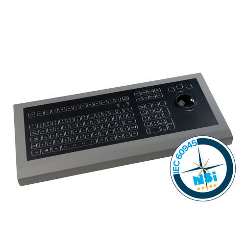 Клавиатура для письменного стола - KSML106-MC1 series - NSI - с механическими клавишами / 106 клавиш / с трекболом