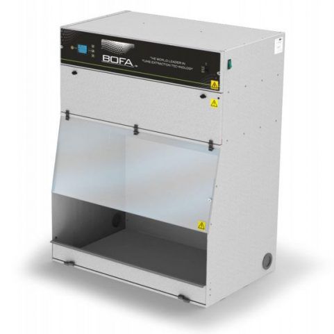 Шкаф для вытяжки дыма - FumeCAB 1000 iQ T - BOFA International - на ножках / с распашными дверьми / из металла