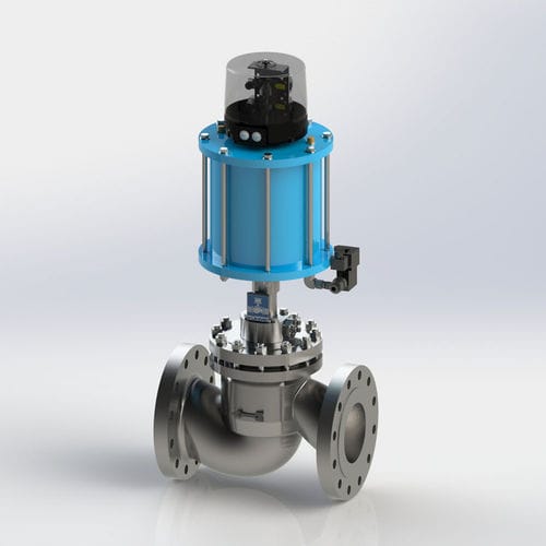Пробковый клапан - KVH - Kühme Armaturen GmbH - пневматический / для распределения / для газа
