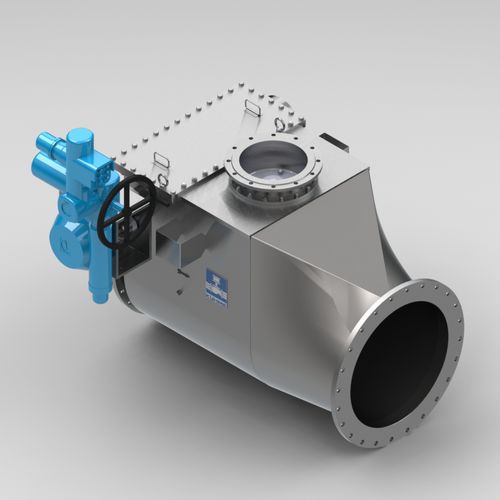 Клапан с гильотинными ножницами - KSK-HLK - Kühme Armaturen GmbH - с маховиком / для остановки / для газа