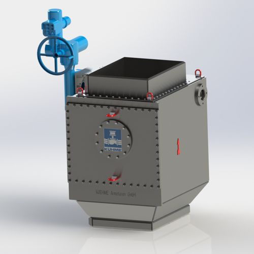 Клапан с гильотинными ножницами - KSK - Kühme Armaturen GmbH - с рычагом / для остановки / для газа