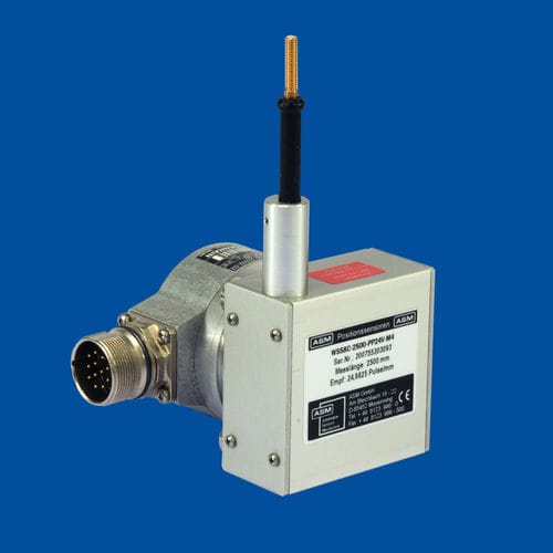 Датчик положения с кабелем - posiwire® WS58C - ASM Automation Sensorik Messtechnik GmbH - механический / CANopen / с интерфейсом SSI