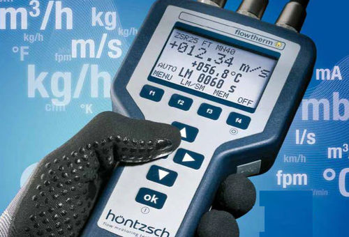 Объемный расходомер - FLOWTHERM Ex - Höntzsch GmbH & Co KG - для газа / портативный / с аналоговым выходом