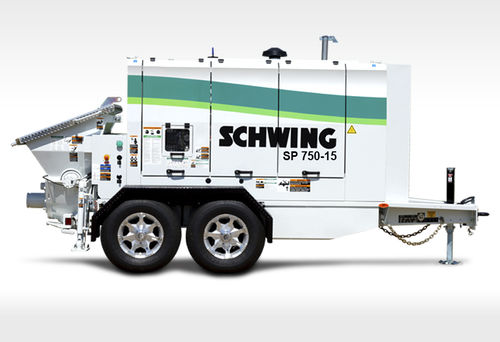 Бетононасос на прицепе - SP 750-15 - SCHWING GmbH - для строительства / дизельный / электрический
