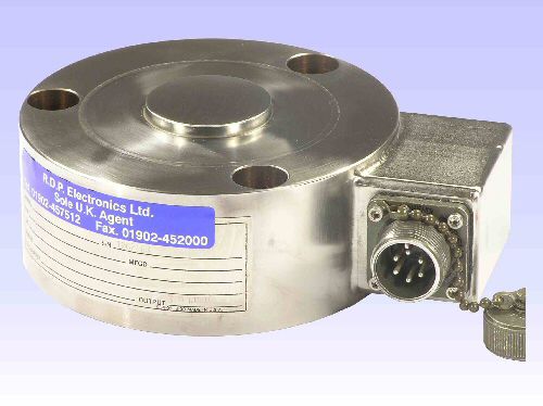 Датчик силы при сжатии - SLC43 series  - RDP Electronics - тип кнопка / с помощью тензометрического датчика / из нержавеющей стали