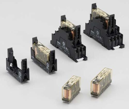 Электромеханическое реле DC - RF1V series - IDEC - на DIN-рейке / с управляемыми контактами