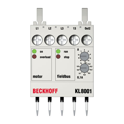 Клеммная колодка на DIN-рейке - KL8001 - Beckhoff Automation - с винтовым соединением / для коммутации / для реле