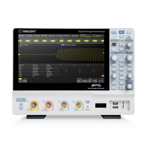 Сканер / осциллоскоп 4 канала - SDS2000X HD series - Siglent Technologies Co., Ltd - аналоговый / 12 битов / ЛВС
