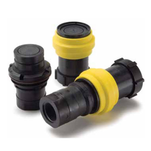 Фитинг для химических продуктов - PF series - Parker Quick Coupling Division - быстрый / из термопластика / из нержавеющей стали