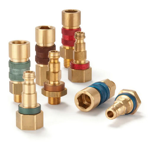 Пневматический фитинг - 21 series - Parker Quick Coupling Division - быстрый / из латуни / с кодом