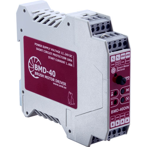 Щеточный контроллер двигателя - BMD-40DIN - Smart Motor Devices - DC / с аналоговым входом / регулятор скорости