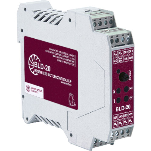 Бесщеточный контроллер двигателя - BLD-20DIN - Smart Motor Devices - 3-фазный / с цифровыми входами / с аналоговым входом