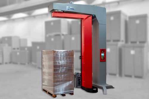 Паллетообмотчик с поворотным кронштейном - Rotax S3350 Touch - EFFE3TI Packaging Technologies - полуавтоматический / для пищевой промышленности и для производства напитков / для логистики