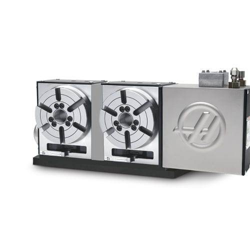 Делительный диск с двигателем - HRT160-2 - Haas Automation - вертикальный / для станка / с двумя шпинделями