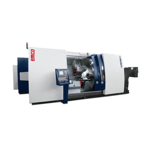 Токарно-фрезерный центр ЧПУ - HYPERTURN 110 - EMCO GmbH - горизонтальный / 4 оси / с двумя револьверными головками