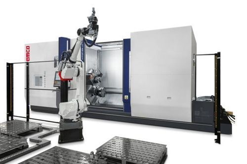 Роботизированная ячейка для разгрузки - EMCO GmbH - для загрузки / для измерений / для обрабатывающего центра