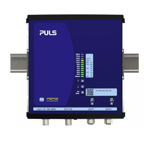 Источник электропитания на DIN-рейке - FPT500.245-034-106 - PULS GmbH - AC/DC / с двумя выходами / регулируемый