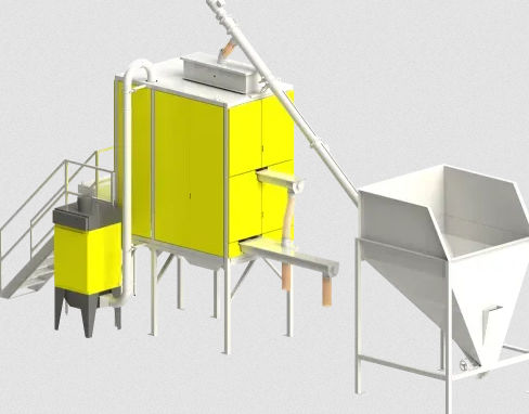 Сепаратор для металлов - KWS - HAMOS GmbH, Recycling- und Separationstechnik - пластмасс / электростатический / для перерабатывающей промышленности