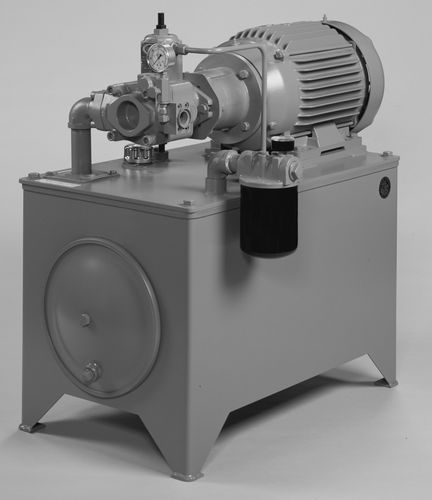 Гидравлический блок с электродвигателем - NFPA-JIC - CONTINENTAL HYDRAULICS - стационарный / поршневый насос / с шестерённым насосом