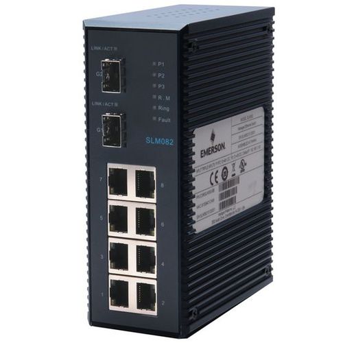 Управляемый коммутатор Ethernet - IC086SLM082 - Emerson - 10 портов / с резервированием / RJ45
