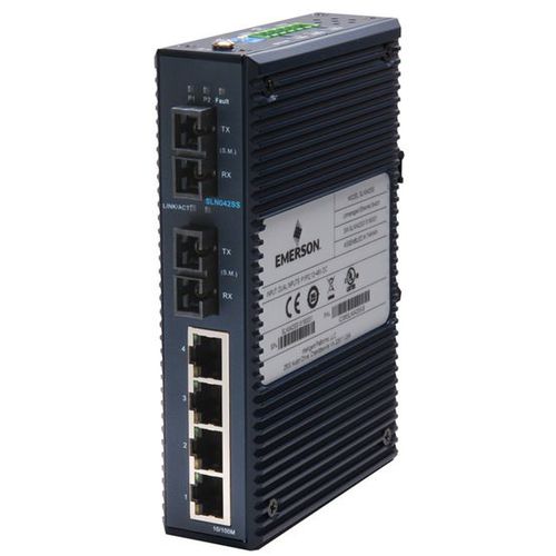 Неуправляемый коммутатор Ethernet - IC086SLN042SS - Emerson - 6 портов / 10/100BaseT(X) / с резервированием
