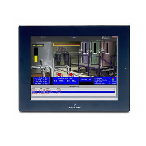 Панельный ПК ЖК-монитор - IC755CBW07CDA - Emerson - с емкостным сенсорным экраном PCAP / с мультисенсорным экраном / 7"
