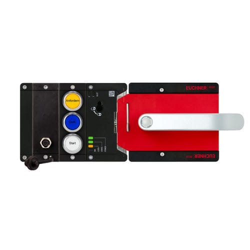 Врезной замок с ручкой - MGB2-L1H-MLI-U-CA-R-161928 - EUCHNER GmbH + Co. KG - с кнопками / электромеханический / для двери