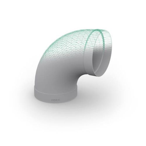 Пневматический фитинг - HoKa GmbH - раструбный / для сварки / под углом 90°