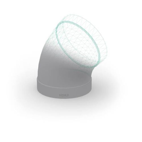 Пневматический фитинг - HoKa GmbH - раструбный / для сварки / под углом 45°
