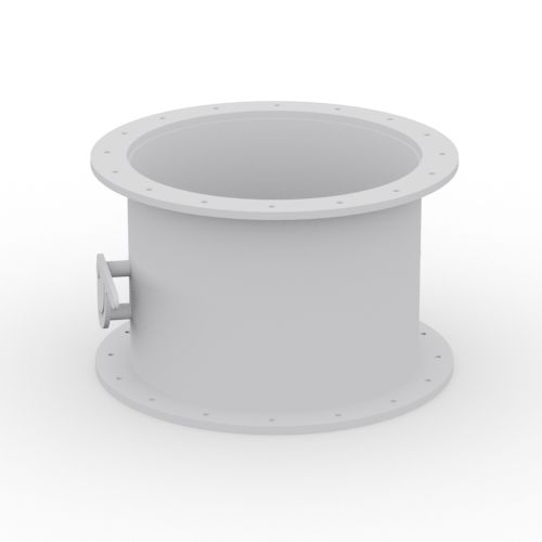 Клапан поворотный затвор - HoKa GmbH - с рычагом / остановка / с двойным фланцем