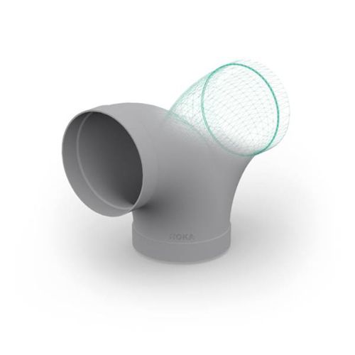 Пневматический фитинг - HoKa GmbH - раструбный / для сварки / под углом 90°