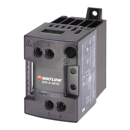 Монофазовый контроллер мощности - DIN-A-MITE® A  - Watlow Electric Manufacturing Company - на DIN-рейке