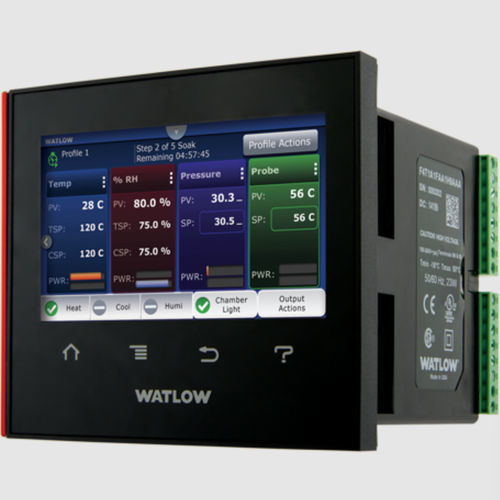 Контроллер температуры с сенсорным экраном - F4T® - Watlow Electric Manufacturing Company - аналоговый / для процесса / крепление на панели