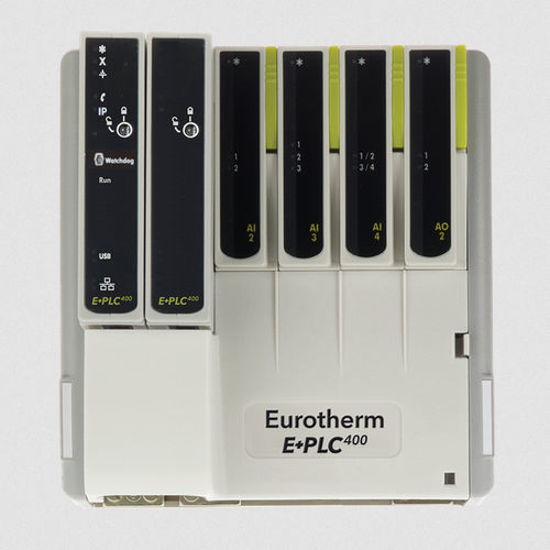 Встроенная программируемая автоматическая система - Eurotherm® E+PLC400 - Watlow Electric Manufacturing Company - в сети Ethernet / модульная / для управления