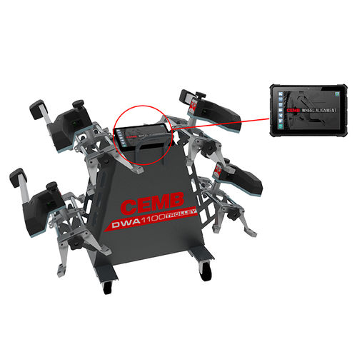 Машинa для регулирования геометрии колес 8 CCD - DWA1100 TROLLEY - CEMB - для легковых автомобилей / переносная
