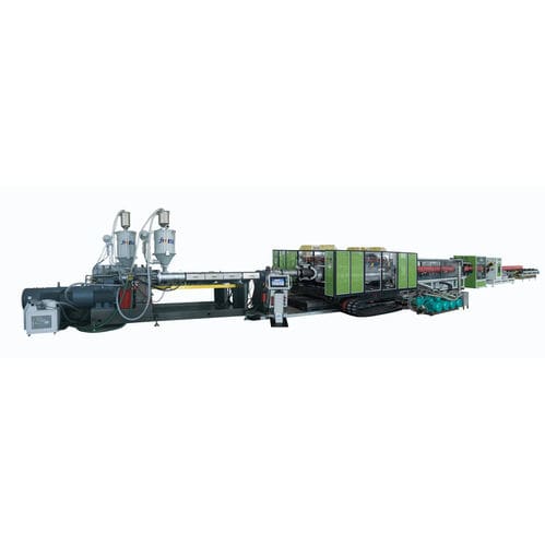 Производственная линия для труб, состоящих из колец - Jwell Extrusion Machinery Co., Ltd., Shanghai - для дренажных трубок / для канализационных труб / для трубок из ПВХ